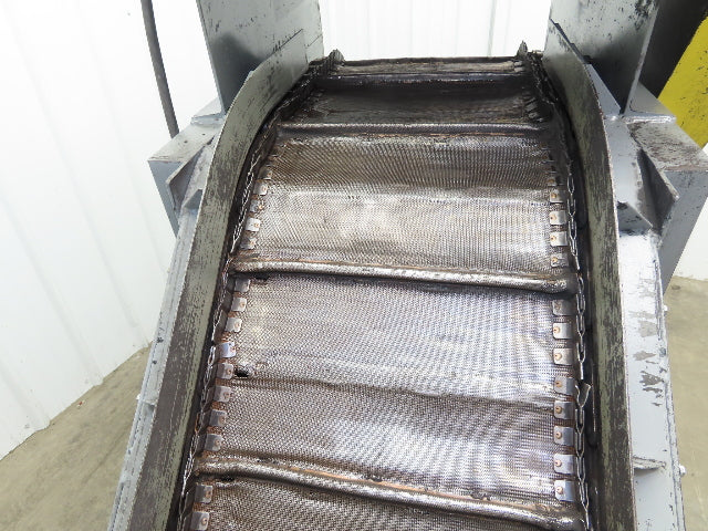 Portable Incline Conveyor Parts Dryer w/Fan 16" Stainless Mesh Belt 84"L 480V