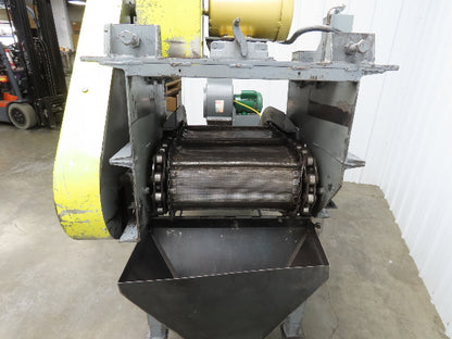 Portable Incline Conveyor Parts Dryer w/Fan 16" Stainless Mesh Belt 84"L 480V