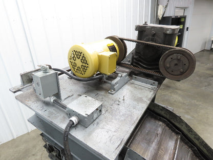 Portable Incline Conveyor Parts Dryer w/Fan 16" Stainless Mesh Belt 84"L 480V