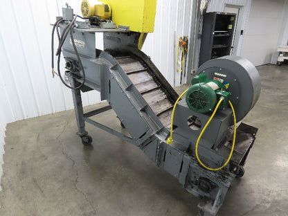 Portable Incline Conveyor Parts Dryer w/Fan 16" Stainless Mesh Belt 84"L 480V