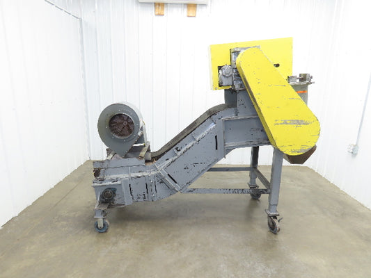 Portable Incline Conveyor Parts Dryer w/Fan 16" Stainless Mesh Belt 84"L 480V