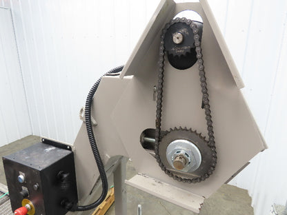 Hennig 11' Incline Chip Conveyor 12"x 78" Infeed 45"-55"H Discharge 230/460V 3PH