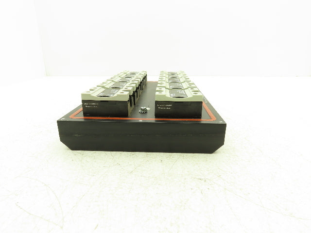 Carlo Gavazzi RM1A48D50S18 Solid State Relay 480V 50A SSR Heat Sink w/10 Relays