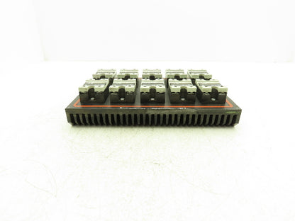 Carlo Gavazzi RM1A48D50S18 Solid State Relay 480V 50A SSR Heat Sink w/10 Relays