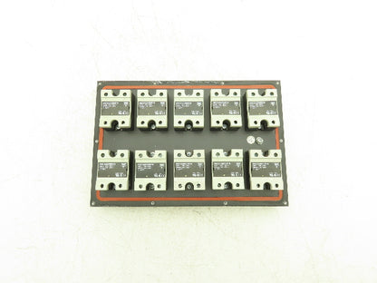 Carlo Gavazzi RM1A48D50S18 Solid State Relay 480V 50A SSR Heat Sink w/10 Relays