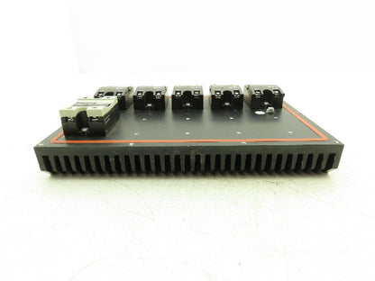 Carlo Gavazzi RM1A48D50S18 Solid State Relay 480V 50A SSR Heat Sink w/6 Relays