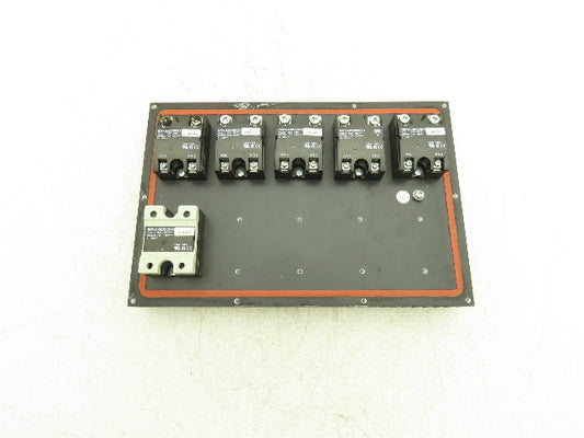 Carlo Gavazzi RM1A48D50S18 Solid State Relay 480V 50A SSR Heat Sink w/6 Relays