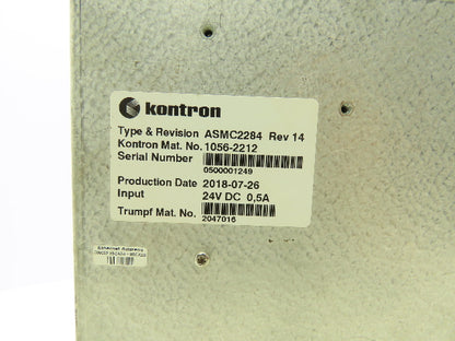 Kontron ASMC2284 Trumpf Laser Control 24V DC 0.5A Rev. 14