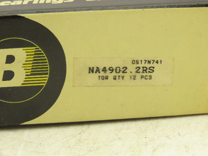 Bearings Limited NA4902.2RS Needle Bearing 15mm-ID x 28mm-OD x 14mm-W Lot Of 4