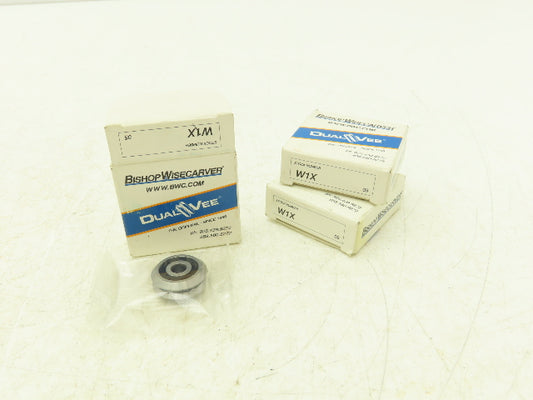 Bishop Wisecarver W1X Rail Wheel DualVee .1875"ID x .771-OD x .310-W Lot Of 3