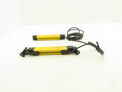 Keyence GL-R12H Safety Light Curtain Transmitter & Receiver Set 25mm x 220mm 15m