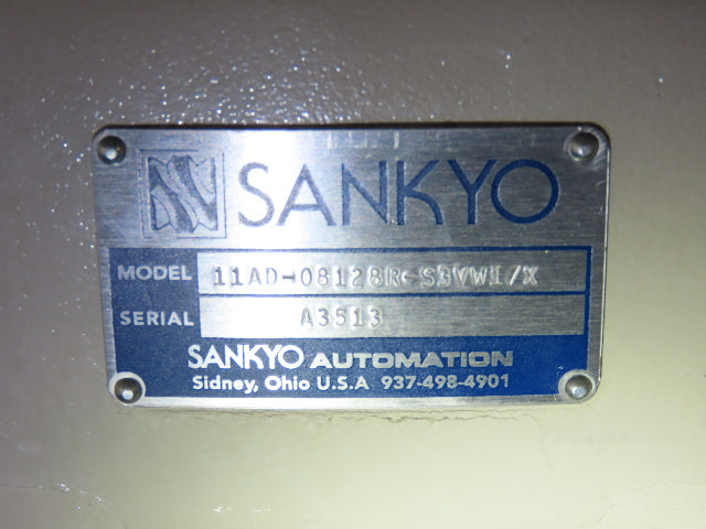 Sankyo 11AD-08128R Rotary Table Indexer 8 Position Rotator 1Hp 3" Lifter