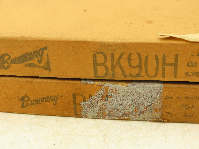 Browning BK90H Single Groove Pulley 8.75"OD Use Split Taper H Bushing Lot Of 2