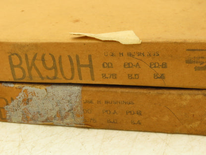 Browning BK90H Single Groove Pulley 8.75"OD Use Split Taper H Bushing Lot Of 2