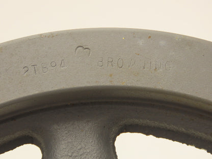 Browning 2TB94 V-Belt Pulley 2 Groove 9.75"-OD Split Taper Type Q1 Bushing