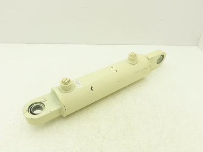 Welded Hydraulic Cylinder 3" Bore 8" Stroke Swivel Eye Mount SAE Ports