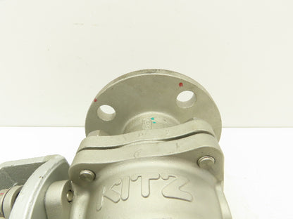 Kitz 10K-50 Stainless Ball Valve 2" Flanged DN50 Class 10K -No Handle