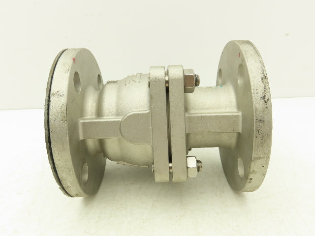 Kitz 10K-50 Stainless Ball Valve 2" Flanged DN50 Class 10K -No Handle