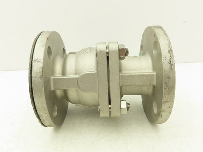 Kitz 10K-50 Stainless Ball Valve 2" Flanged DN50 Class 10K -No Handle