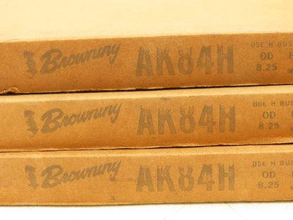 Browning AK84H Single Groove Pulley 8 1/4"-OD A-Belt H Type Bushing Lot Of 3