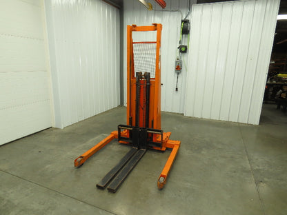 Presto PSA2762 Manual Walkie Straddle Pallet Stacker 12V Lift 2700 Lb 60" Truck