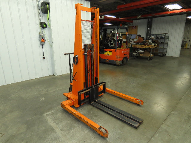 Presto PSA2762 Manual Walkie Straddle Pallet Stacker 12V Lift 2700 Lb 60" Truck