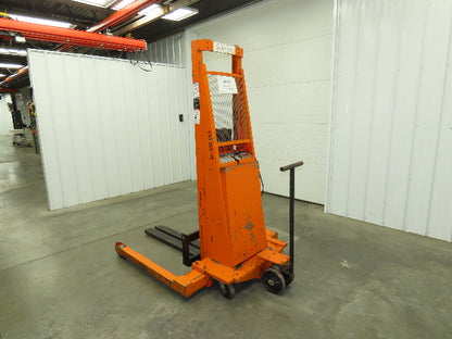 Presto PSA2762 Manual Walkie Straddle Pallet Stacker 12V Lift 2700 Lb 60" Truck