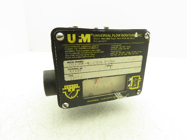 UFM 0010GM-4L-230V.9-0NR Flow Meter Monitor 1/2" NPT Port 10 GPM 3 Wire Switch