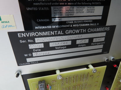 Environmental Growth Chambers Q11992 HMI Control Panel w/Digital Display Keyed