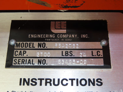 Presto PSA2762 Manual Walkie Straddle Pallet Stacker 12V Lift 2700 Lb 60" Truck