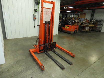 Presto PSA2762 Manual Walkie Straddle Pallet Stacker 12V Lift 2700 Lb 60" Truck