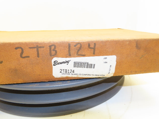 Browning 2TB124 2 Groove V-Belt Pulley A,B 12.68"-OD Split Taper Q1 Bushing