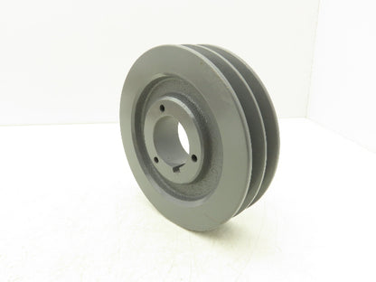 Browning 2TB62 2 Groove Pulley A-B Belt 6.5"-OD Split Taper P1 Bushing Lot Of 2