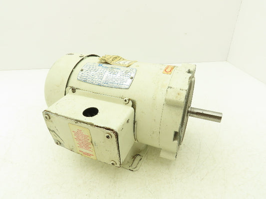 Leeson Sethco C4T34FK5C Pump Motor 1Hp 3450 RPM 230/460V 3PH RS56C 5/8"Shaft