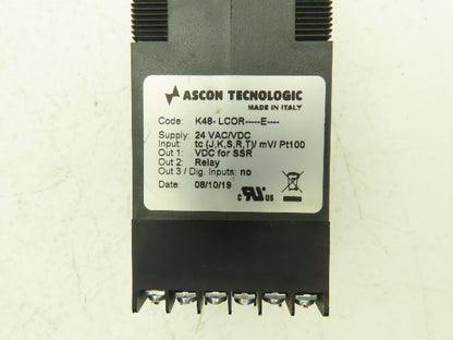Ascon Tecnologic K48 Mini Programmer Controller Relay With Independent Timer