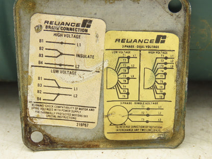 Reliance Electric P56H5148S-XP Unibrake AC Motor 1/4Hp 1725 RPM 230/460V 56C