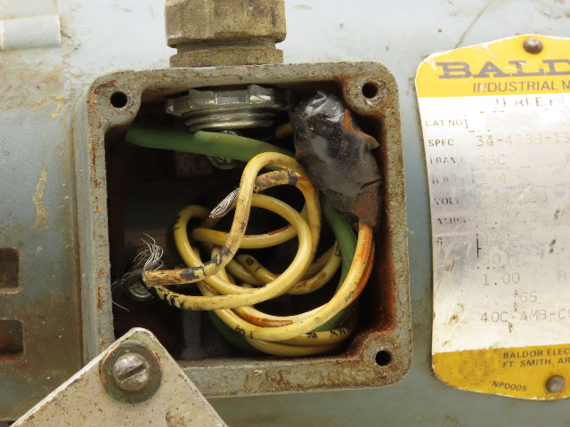 Reliance Electric Stearns Brake Motor 1/4Hp 1725 RPM 230/460V 3PH 56C 5/8"Shaft