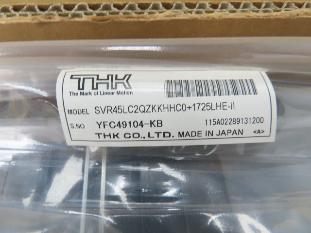 THK SVR45LC2QZKKHHC0+1725LHE-II Linear Bearing 2-Block LM Guide Rail 45x1725mm