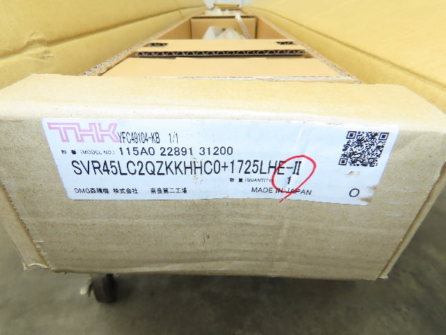 THK SVR45LC2QZKKHHC0+1725LHE-II Linear Bearing 2-Block LM Guide Rail 45x1725mm