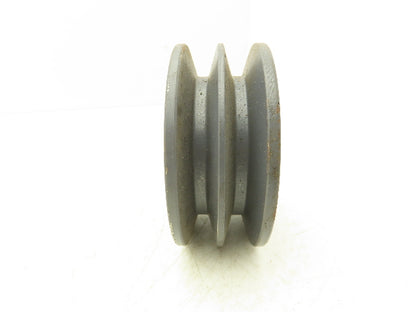 Browning  2TB40 V-Belt Pulley 2 Groove A-B Belt 4.35"OD  P1 Bushing Lot Of 2