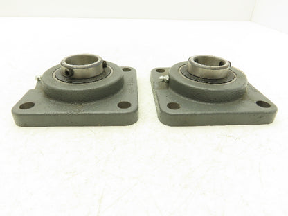 Browning VF4S-219 Flange Bearing 30mm Locking Set Screws 4 Bolt Lot Of 2