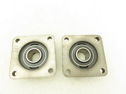 Browning VF4S-219 Flange Bearing 30mm Locking Set Screws 4 Bolt Lot Of 2