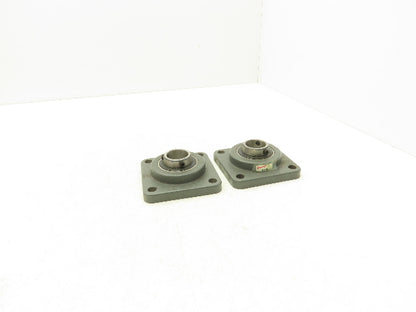 Browning VF4S-219 Flange Bearing 30mm Locking Set Screws 4 Bolt Lot Of 2