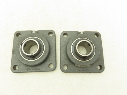 Browning VF4S-219 Flange Bearing 30mm Locking Set Screws 4 Bolt Lot Of 2