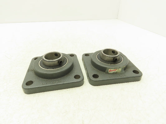 Browning VF4S-219 Flange Bearing 30mm Locking Set Screws 4 Bolt Lot Of 2