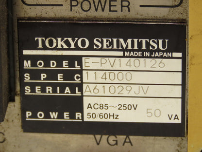 Tokyo Seimitsu TSK E-PV140126 PULCOM-V Control Panel Operator Touchscreen
