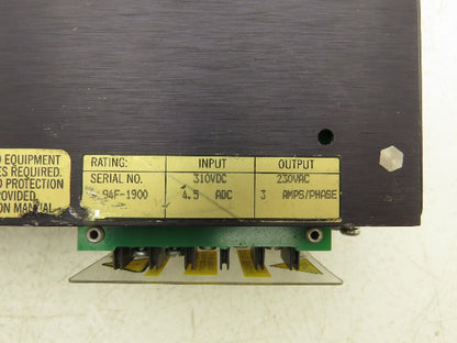 Kollmorgen BDS4 Servo Drive Amplifier 310VDC 4.5A Input 230VAC 3Ph 3A Output
