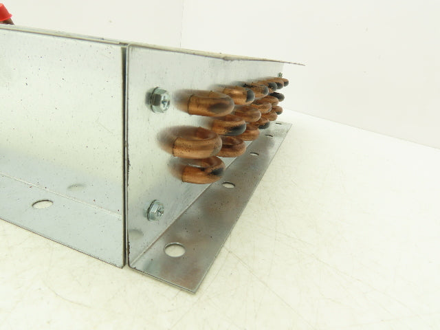 Finned Tube Radiator 14-1/2" Square Frame 5/8" Copper Solder Pipe 3-1/2"D