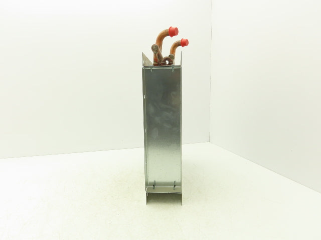 Finned Tube Radiator 14-1/2" Square Frame 5/8" Copper Solder Pipe 3-1/2"D