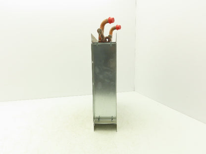 Finned Tube Radiator 14-1/2" Square Frame 5/8" Copper Solder Pipe 3-1/2"D